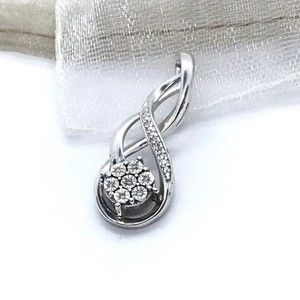 Sterling Silver Diamond Pendant